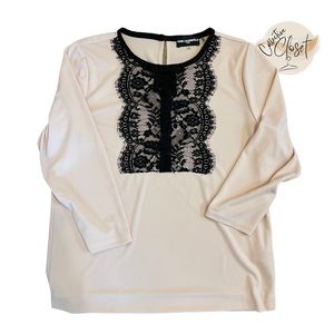 Karl Lagerfeld Paris Women’s Dusty Pink Blouse Medium